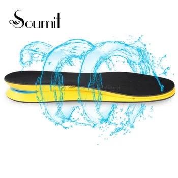 

Deodorization Flexible Soft Thickened Black Perforated PU Foot Cushion with Velvet Top Cover Sport Insole for Running Hiking