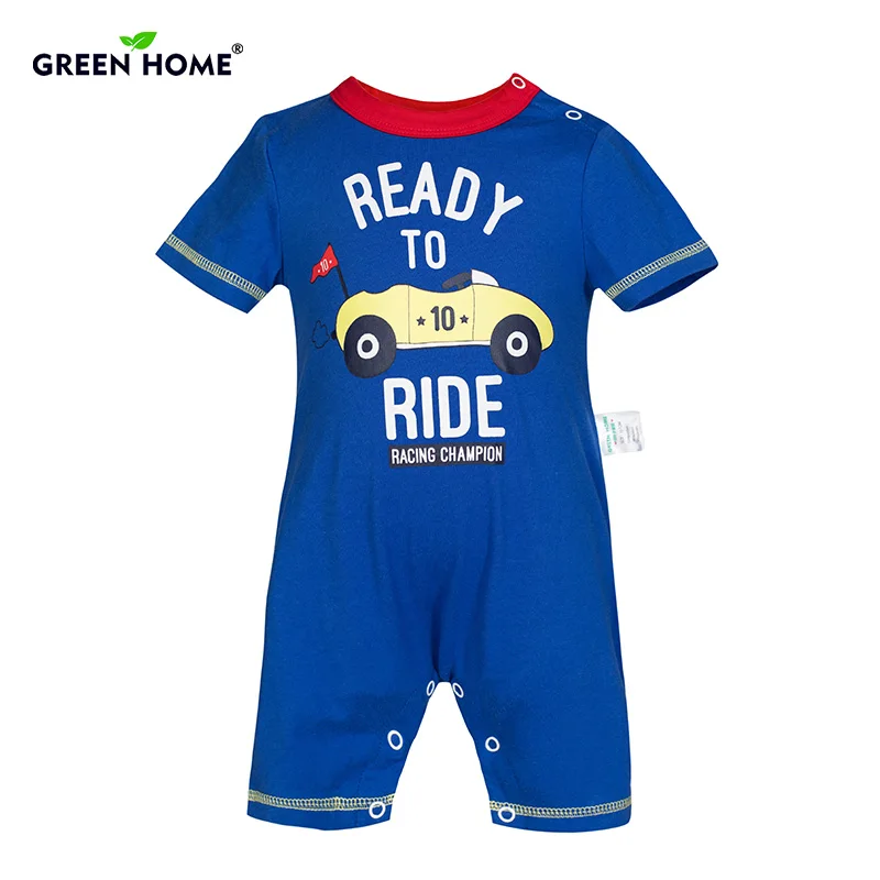 Green Home Newborn Romper Boy Clothes Infant Jumpsuit 100 Cotton