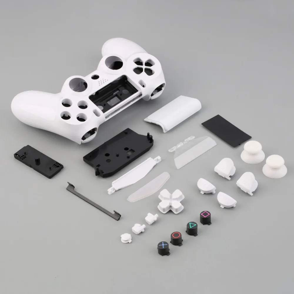 

2018 NEW Gamepad Controller Housing Shell W/Buttons Kit for PS4 Handle Cover Case White Purple Hot Selling
