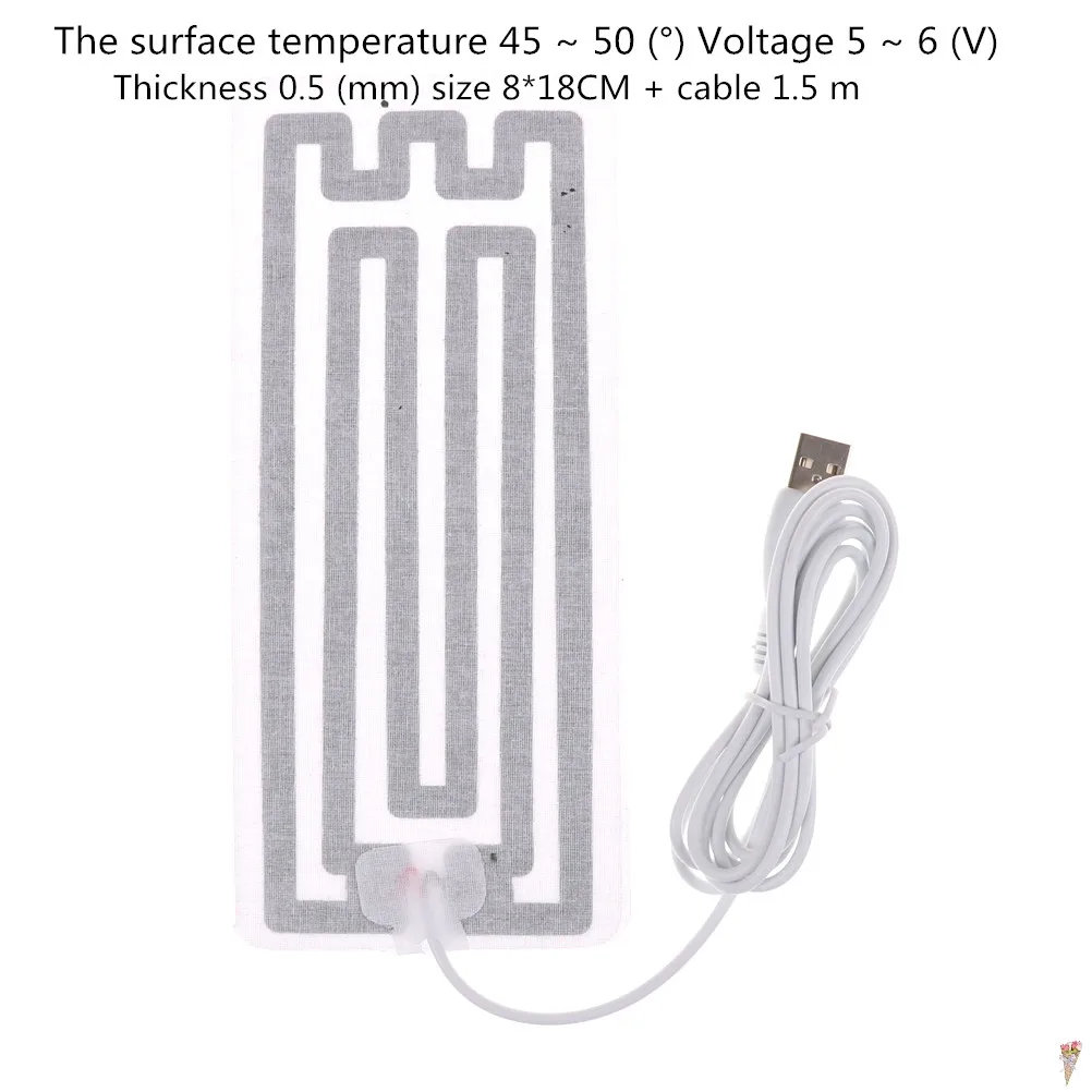 1 шт. USB с подогревом планшет для женщин и мужчин Зимние Стельки Обувь подогреватель колодки, Электрический углеродный нагревательный лист для обуви Одежда