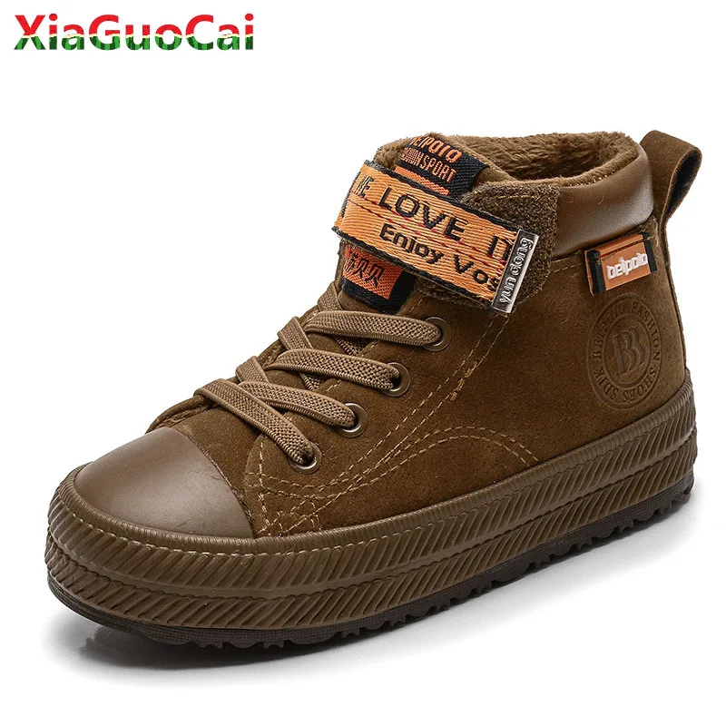 

Newest Winter Warm Children Kids Casual Cotton Shoes Plush High Top Boys Girls Baby Warm Sneakers Snow Wear Sports Running Shoes