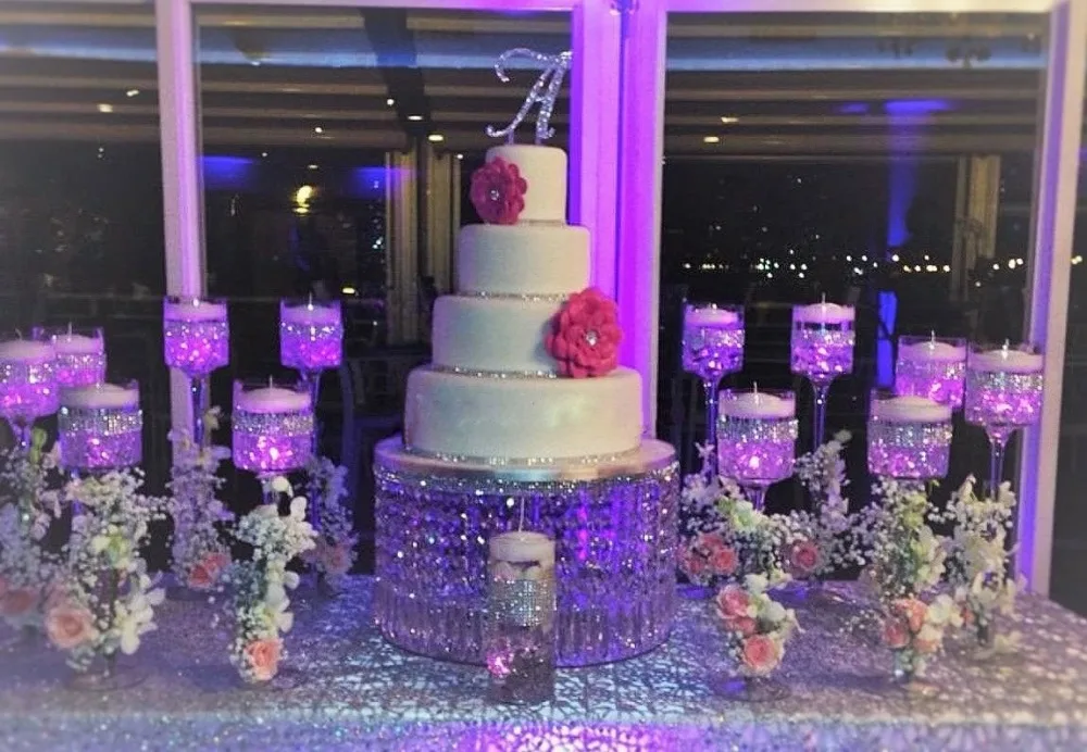 1 шт. прозрачная акриловая подставка для торта диаметр 40 см x высота 20 см|acrylic wedding