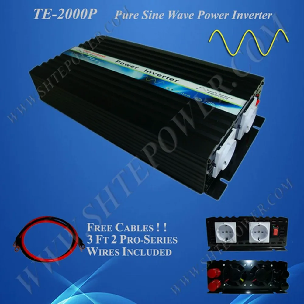 

Off grid inverter pure sine wave 24v to 220v, 12v 24v DC to AC power inverter 2000w