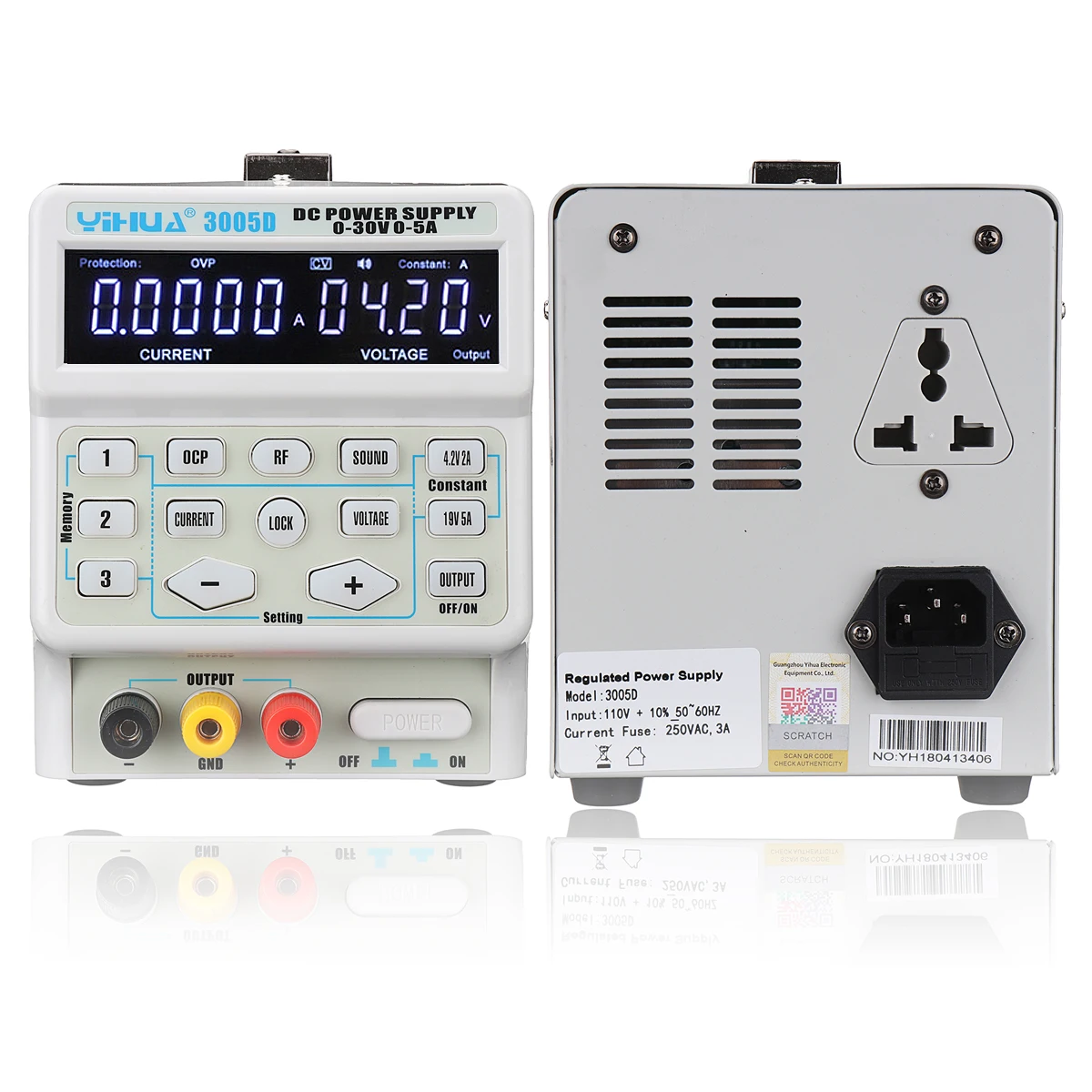 

1Pcs 30V 5A Adjustable Digital DC Switch Power Supply Professional 110V / 220V Variable Dual Digital DC Power Supply