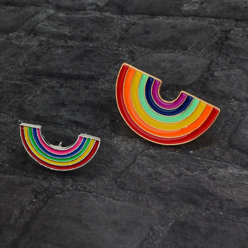

Fashion Hot Selling Brooches and pins Rainbow pin Badges Lapel pin Rainbow jewelry Brooches for women Brooch jewelry Gift