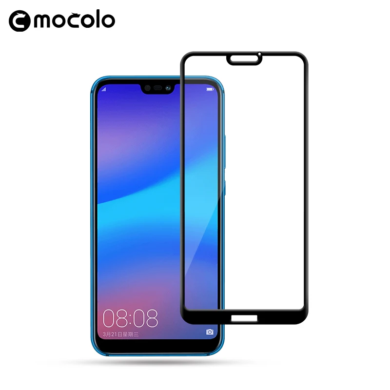 

2018 Mocolo New Arrival 5D Screen Protector Glass For Huawei P20 Lite Tempered Glass For Huawei Nova 3E Protective Film Glass