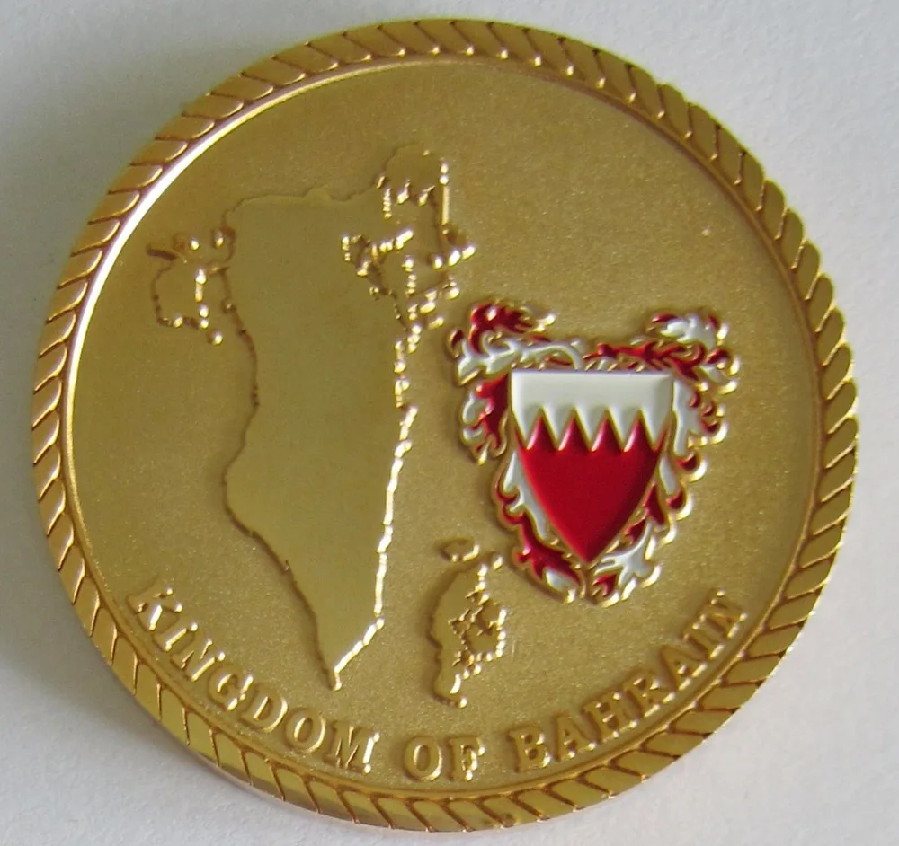 

Latest Design Gold Plated Map Coin Cheap Military Coin