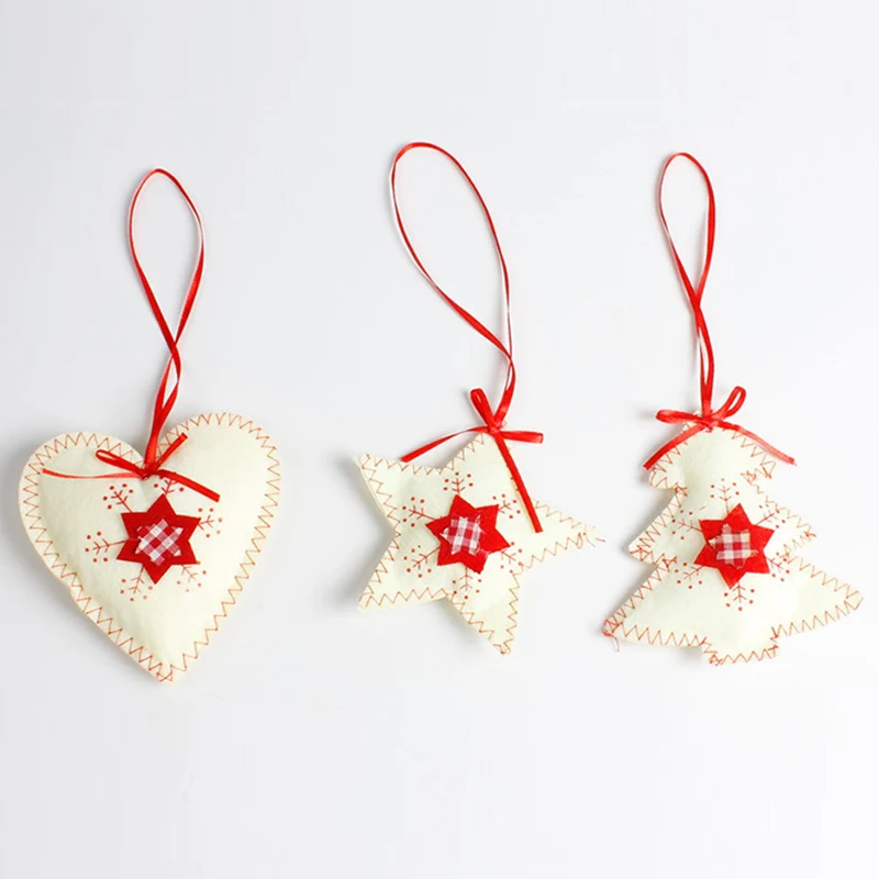 

Christmas Tree Ornament Non-woven Fabric Bar Malls Hanging Pendants Christmas Tree Decoration Holiday Party Supplies Decor