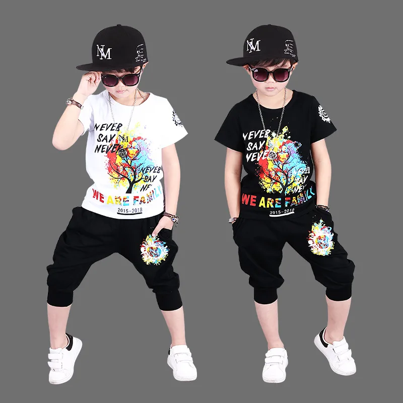 Boys Hip Hop Outfit Kids Street Dance Costume Kids Boys 2 Piece