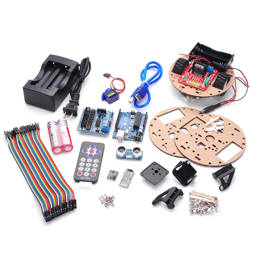 Funduino Little Smart Turtle + Smart Car Learning Kit-in