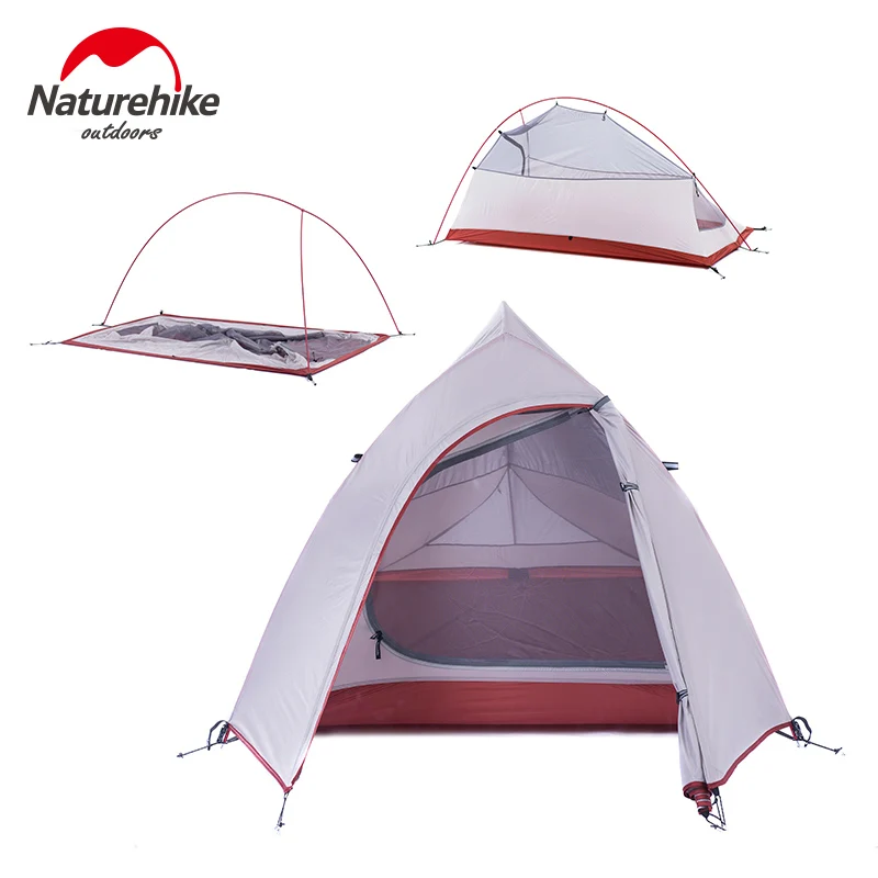 Naturehike Cloud Up Series 1 2 3 Человек Палатка Открытый Сверхлегкий походный кемпинг водонепроницаемый палатка с бесплатным ковриком