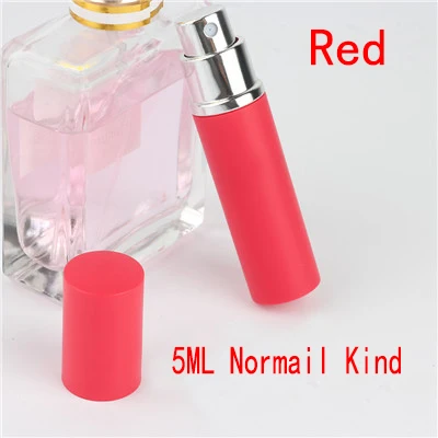 5 мл портативный мини многоразовый флакон для духов с распылителем ароматный насос пустые косметические контейнеры распылитель бутылка для путешествий Новинка - Цвет: 5ml Normal kind RED