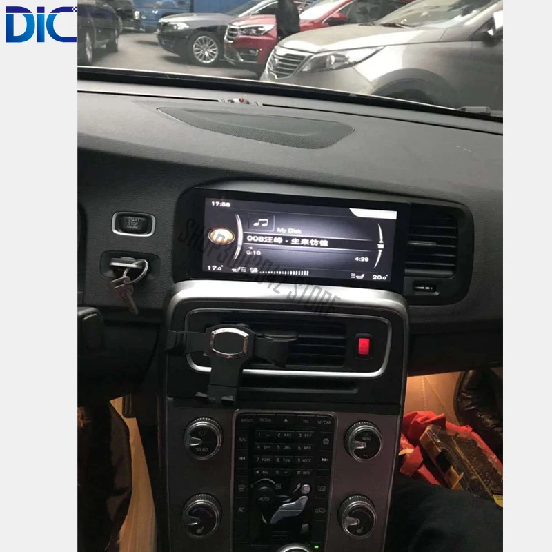 Perfect DLC Android system navigation car player multifunction GPS car styling 8.8 inch video audio For volvo S60 V60 2011-2017 1