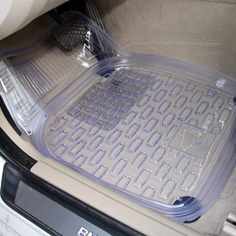 

5pcs/LotTransparent PVC Universal Car Floor Mat Universal Foot Pad Waterproof Anti-dirty Floor Mats