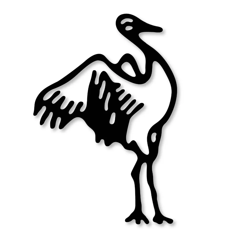 Ручной трафарет Hemere Bird crane для резки металла DIY альбом скрапбукинга бумаги ручной