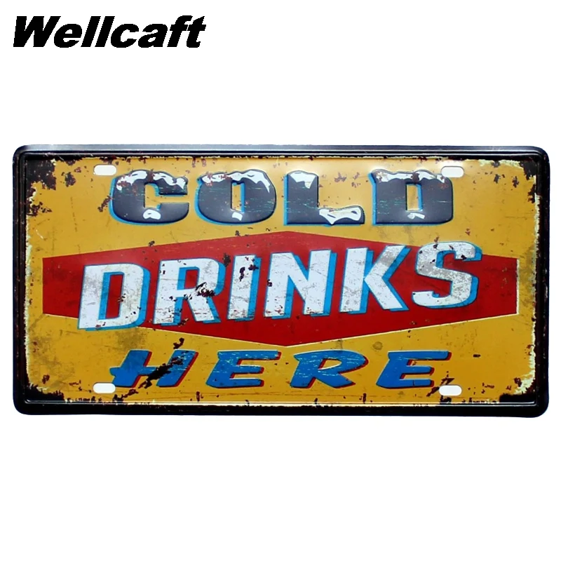 [WellCraft] Американские города номерные знаки настенные таблички плакат Декор для Интернет-кафе комнаты железная живопись HY-1711