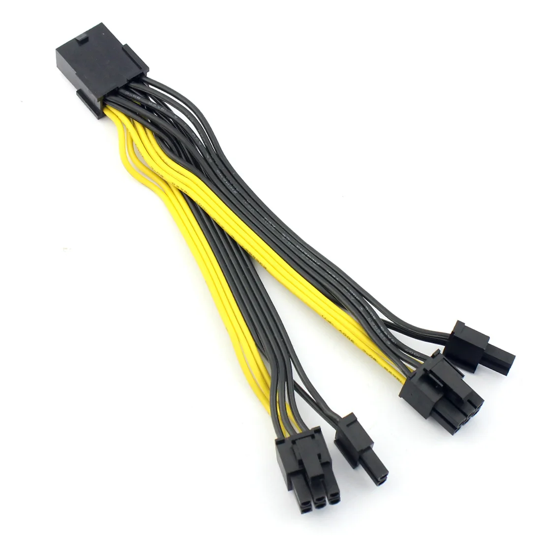 PCI-E PCIE 8p Female to 2Port Dual 8pin 6+2p Male GPU Graphics Video Card Power Cable Cord 18AWG Wire Cable for BTC Miner Mining