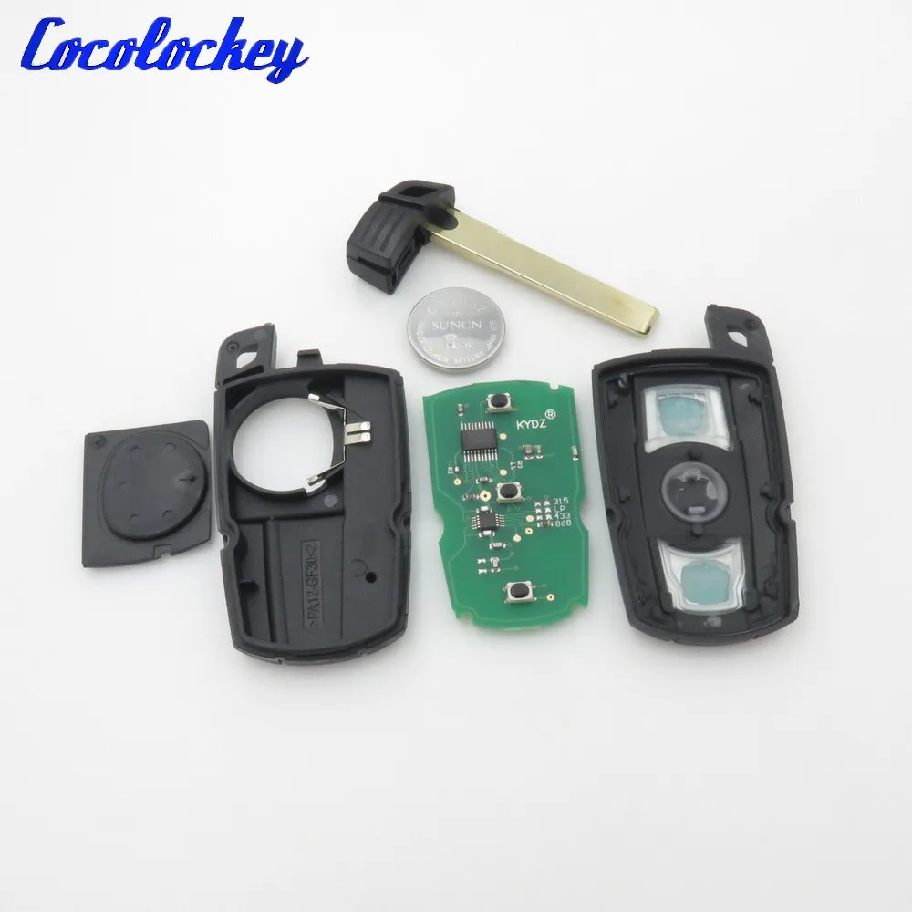 Cocolockey 3 кнопки дистанционного ключа Fob 868 МГц подходит для BMW E90 дистанционный ключ