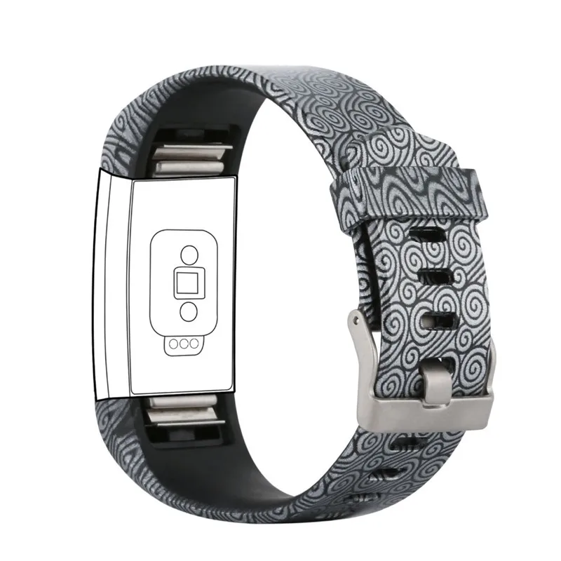 Браслет спортивный для Fitbit Charge 2 сменный силиконовый ремешок смарт часов charge