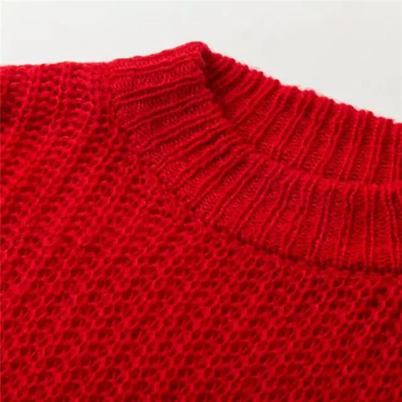 Long Sleeve Winter Pullovers Korean Knitted Femme Women Sweaters Mohair Sweater Loose Jumper Roupas Feminina 40OC1019