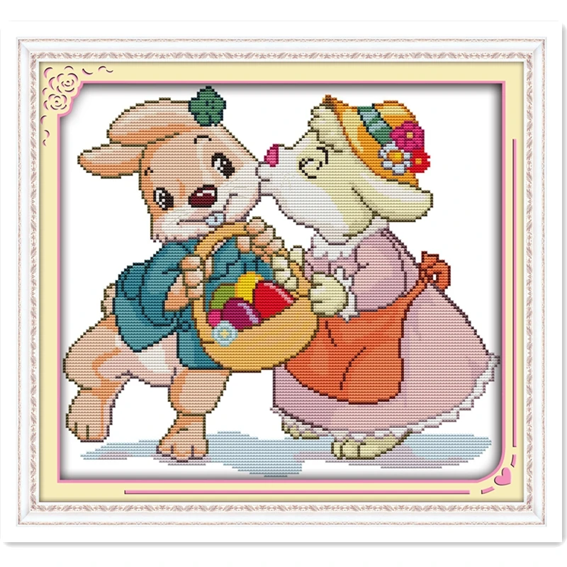 

Warm Wishes 11CT 14CT Printed On Canvas Home Decor Cross Stitch Kit Chinese Counted Cross Stitch Pattern Embroidery Cross Set