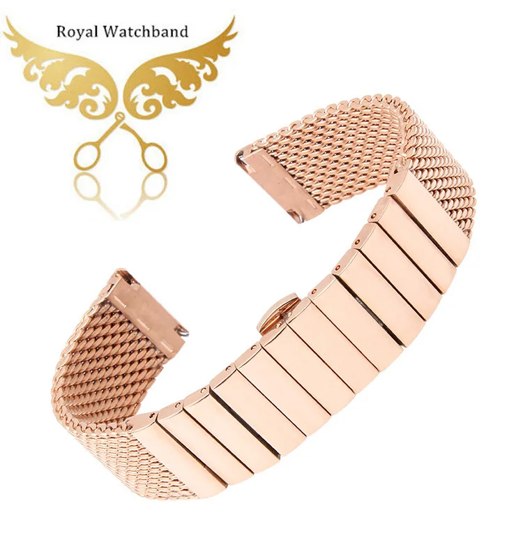 Watch band 20mm 22mm 24mm high quality stainless steel SHARK mesh bracelet Diving Watch strap bracelets