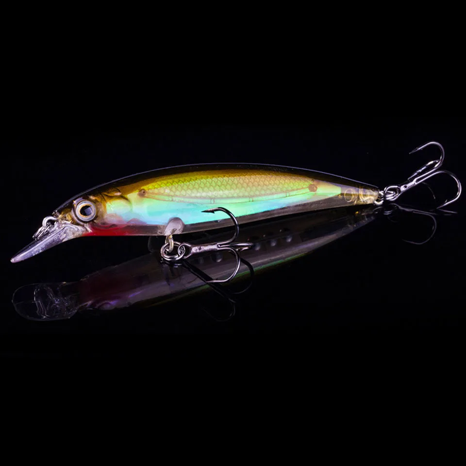 1 шт. Рыболовная Приманка Minnow лазерный жесткая искусственная приманка 3D глаза на