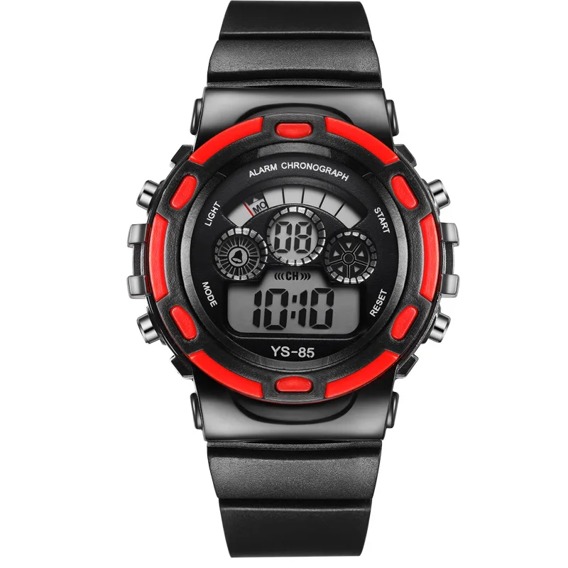 

2019 Digital Luminous Boy and Girl Watch for Children Multi-function Sports Electronic Watch Colorful Luminous Chronograph