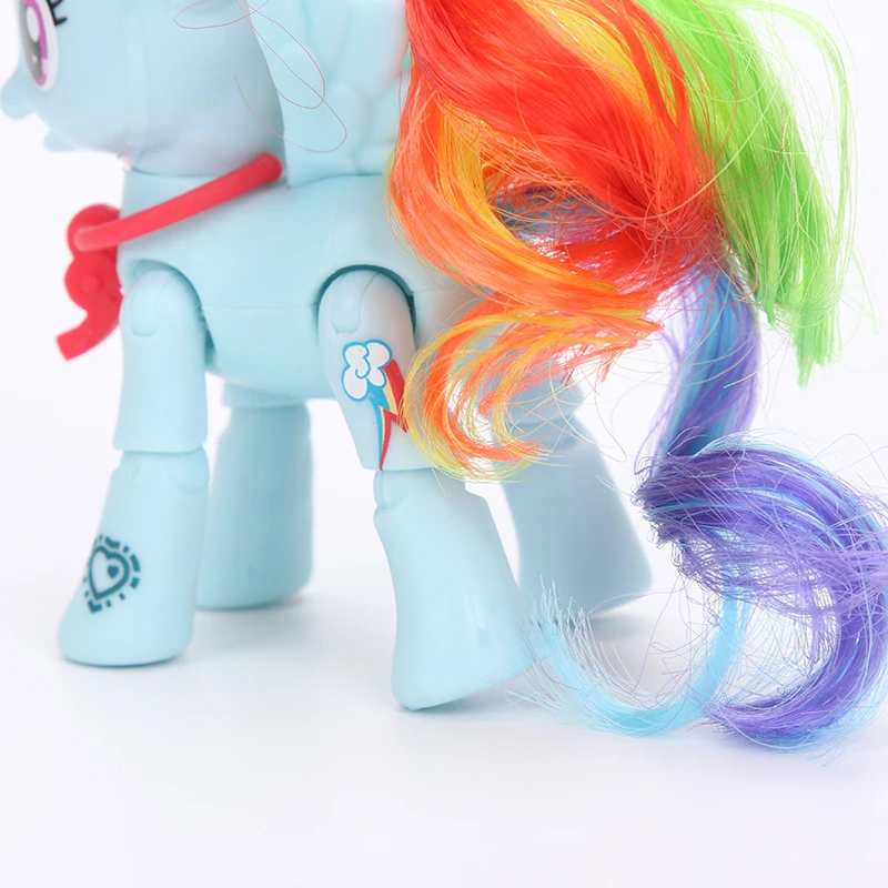 9 см Исследуйте подвижные игрушки My Little Pony Флаттершай Пикник Poseable Эпплджек пони ПВХ фигурка Коллекционная модель