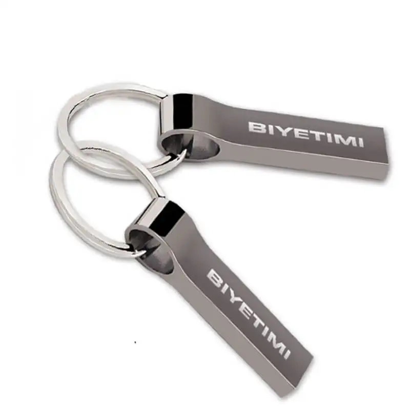 Biyetimi usb накопитель 64 Гб металлический брелок для ключей Флеш 16 портативный