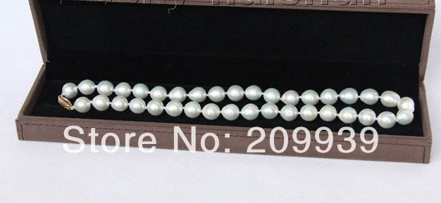 

Free shipping 003264 17" BAROQUE 12MM WHITE SOUTH SEA PEARL NECKLACE 14 clasp