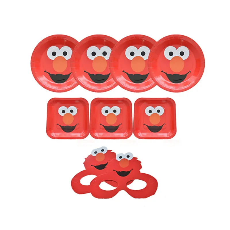 12pcs/lot Sesame Street Elmo Water Bottle Label Candy Bar Decor Kids Birthday Party Decorations Baby Shower Supplies
