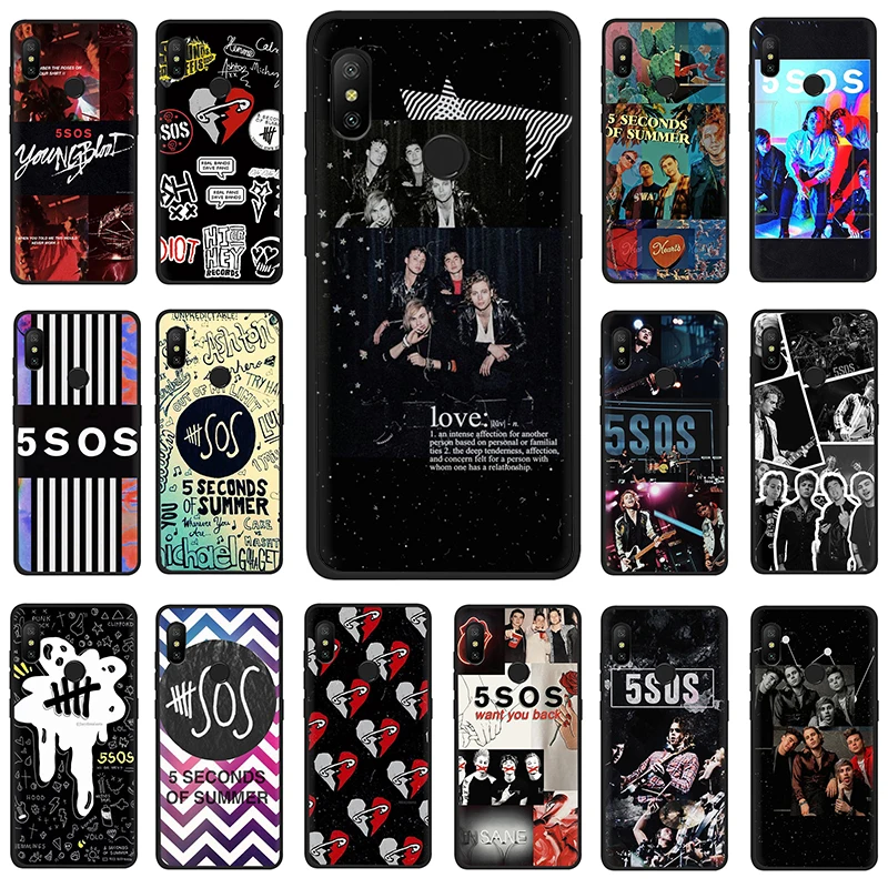 

5 Seconds of Summer 5SOS Silicone phone case for Xiaomi 6 9 9se A1 A2 5X 6X 8 Lite Max 3 F1 9T A3 Pro CC9e