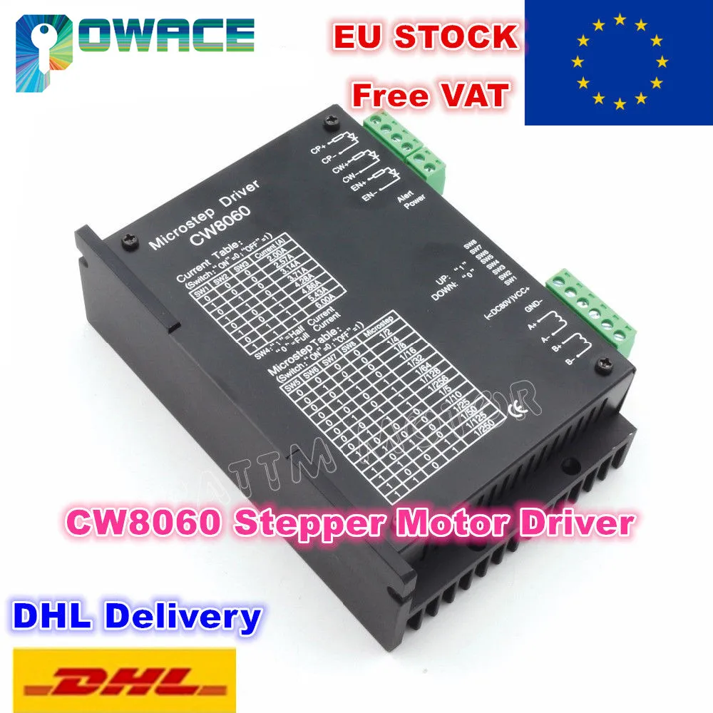 

[EU Delivery] CW8060 CNC Stepper Motor Driver Controller 80VDC 6A/256 Microstepfor CNC Router Milling