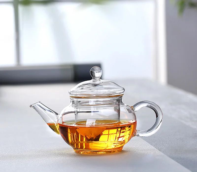 250 мл Мини Цветочный чайник с фильтром, практичная бутылка цветочный чайный стакан стеклянный чайный горшок с заваркой чайный лист травяной кофе