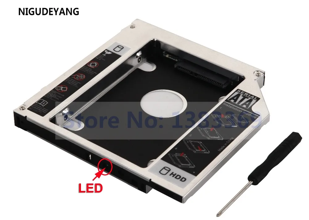 NIGUDEYANG 2nd 2 5 жесткий диск HDD SSD чехол корпус Caddy адаптер для DELL INSPIRON 17R 5720 7720 GT80N|caddy