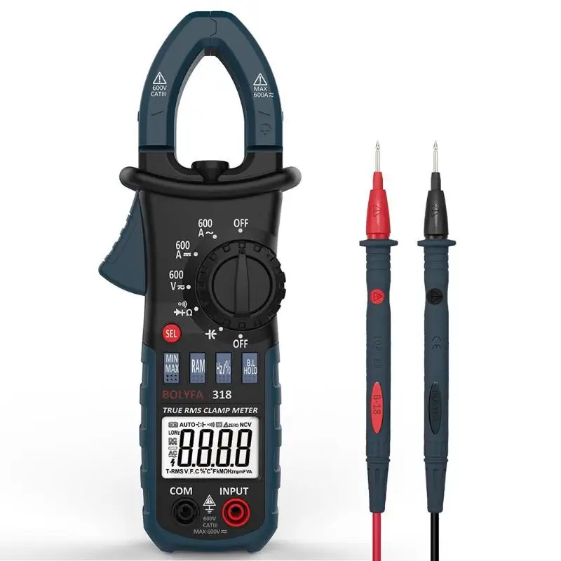 

6600 Counts True RMS Mini Digital Clamp Meter Auto Range Multimeter Tester