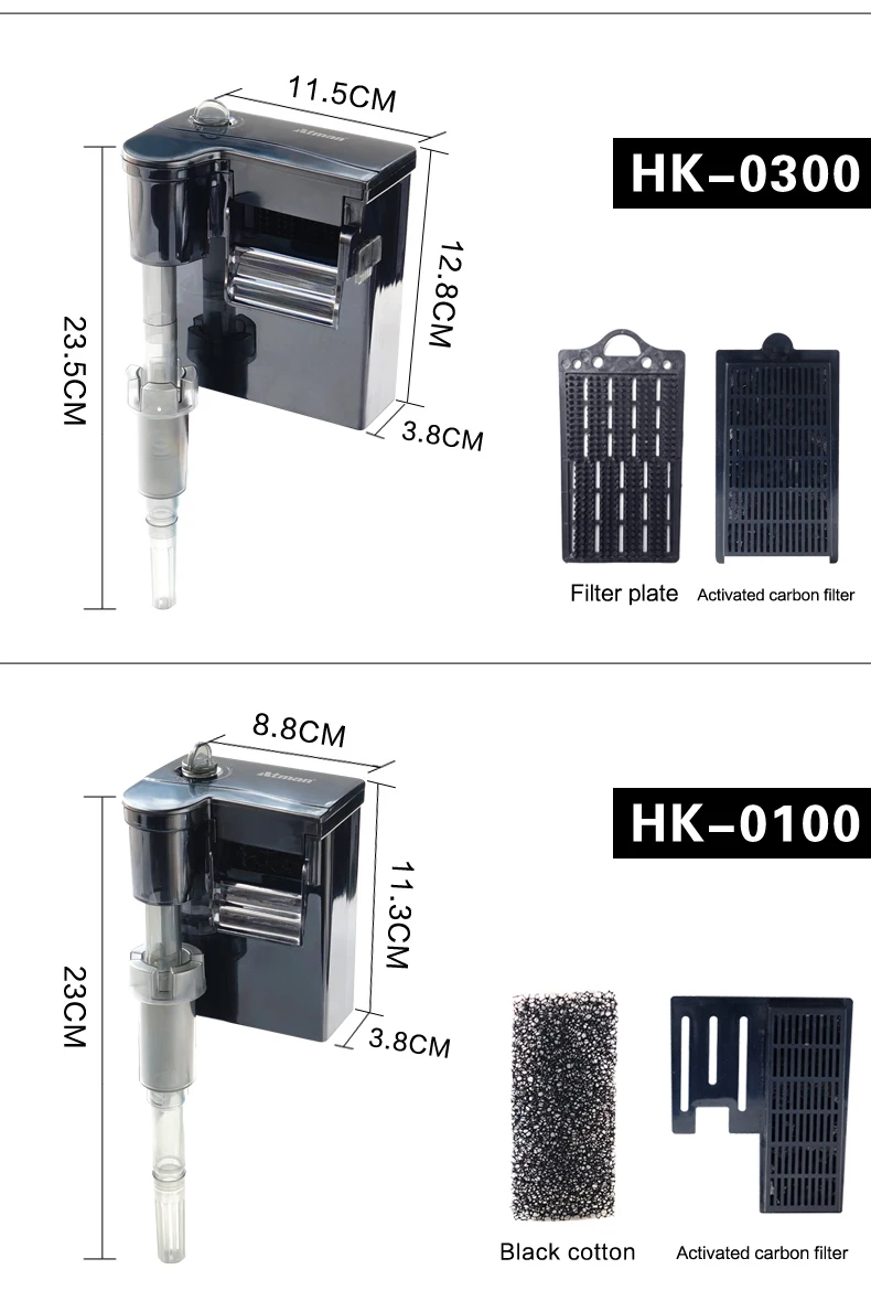 Атман HK-0100/0300/0400/0600 коленчатого вала передний сальник удаление мембрана настенный фильтр для удаления масла мембраны бесшумный водопадный фильтр 3-в-1 насос