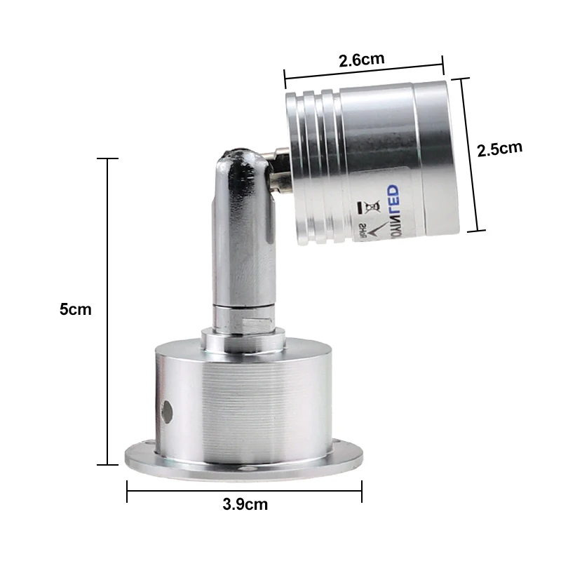 2шт белый/черный/серебристый светодиодный мини-светильник Кабинета Точечный светильник 3 Вт для потолочного монтажа лампы AC85-265V встроенным драйвером