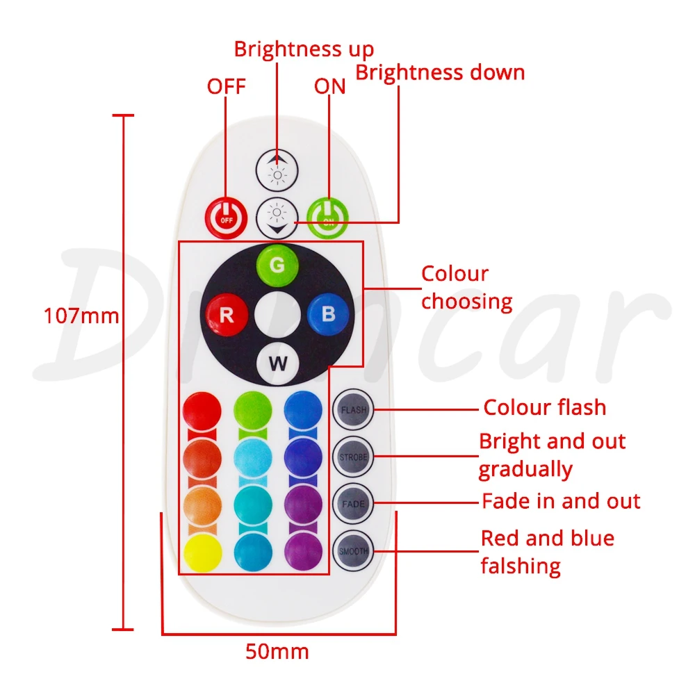 T10 RGB 5050 12SMD автомобиля дистанционного управления Led Rgb Светодиодная панель для автомобиля интерьер Авто Огни Чтение Купол гирлянда BA9S