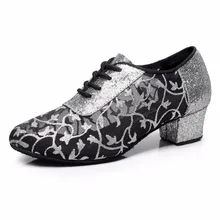 Для женщин латинских танцев Танцы обувь каблук 4 см танцевальная обувь женская Salsa обувь Современный Джаз Танцы обувь мягкая подошва 1125