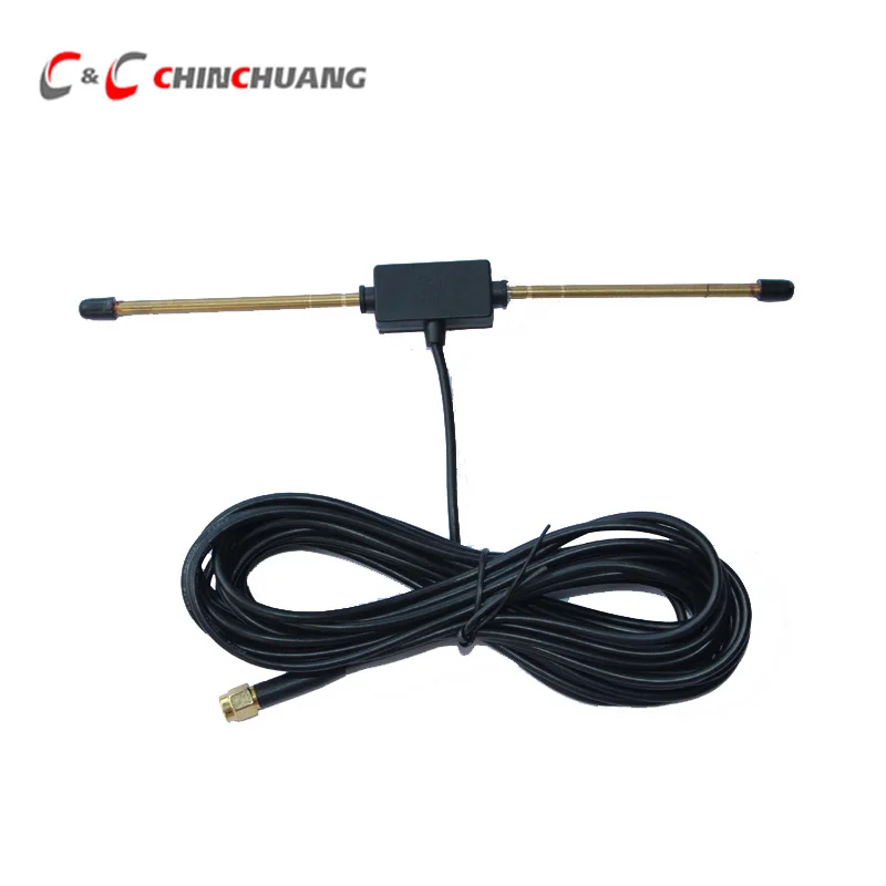 Copper Bar Aerial Car DVB T ISDB T Digital TV Active Antenna with SMA