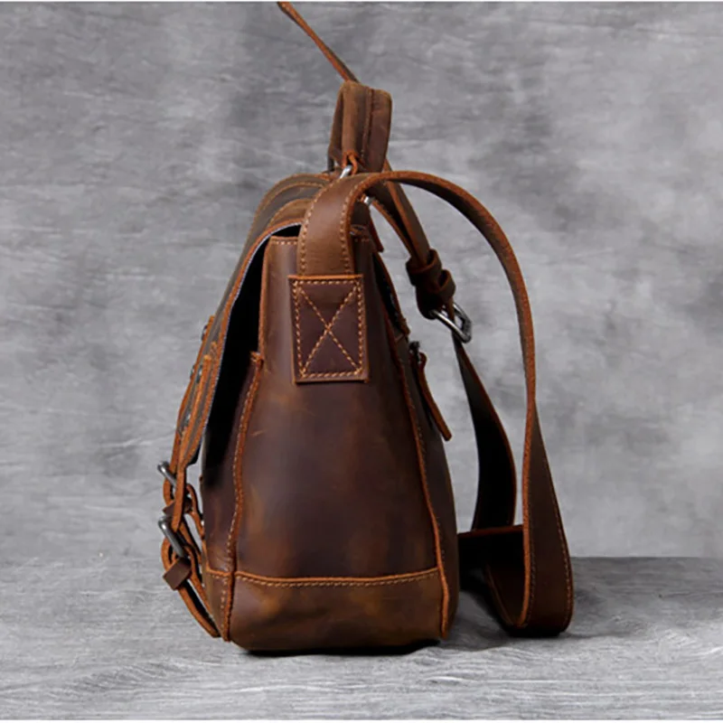 AETOO Retro Mad Horse Leather postman bag, men's head cowhide shoulder bag, handbag