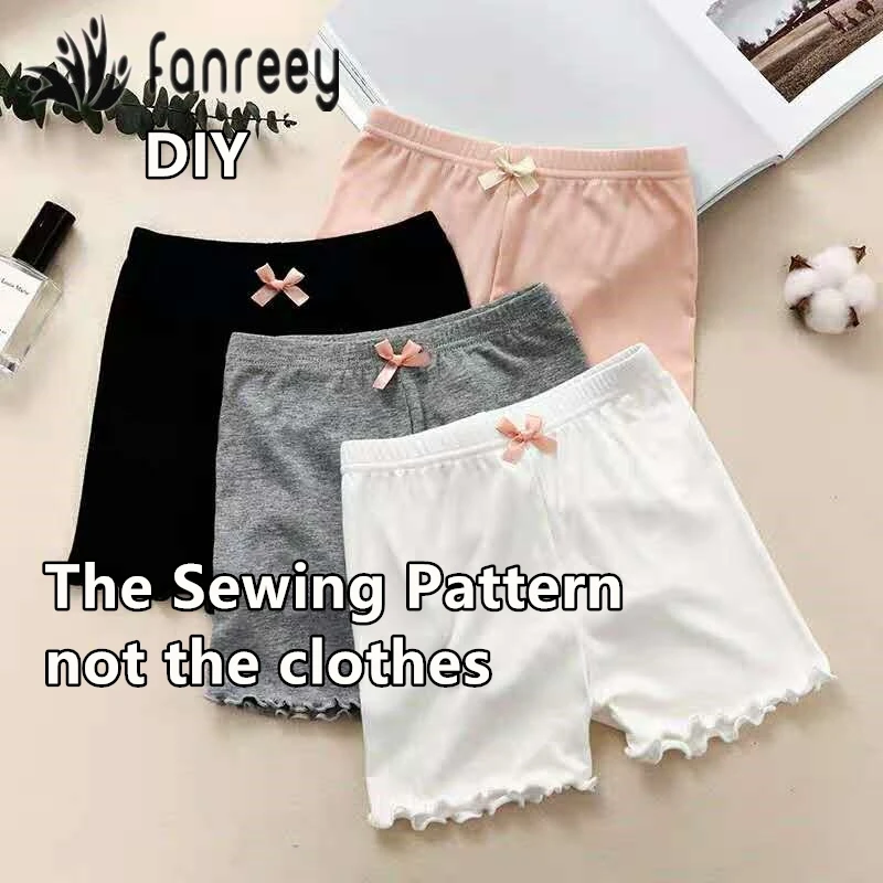 

Girls' One-piece anti-wear Underpants Sewing Patterns Template Cutting drawing Clothing DIY WW-T1030