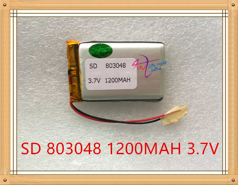 L energy 3 7 V литий-полимерный аккумулятор 803048 1200MAH GPS навигатор PSP игровая звуковая