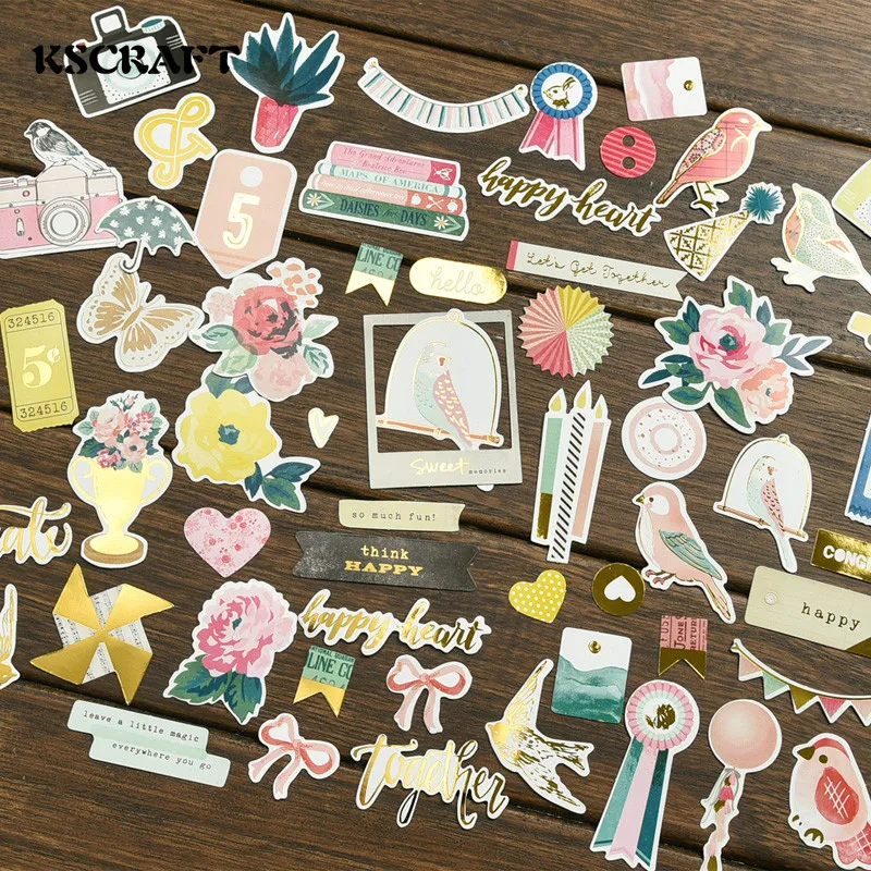 KSCRAFT 45pc Think Happy Cardstock порезы для скрапбукинга planner/Создание карт/Журнал проект  | Отзывы и видеообзор
