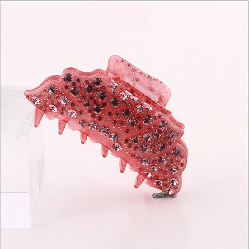 

Full Rhinestone Hair Claws Hair Clamp For Women Hairpins Acetate Brand Hair Crab for large and long Luxury Headdress Jewelry