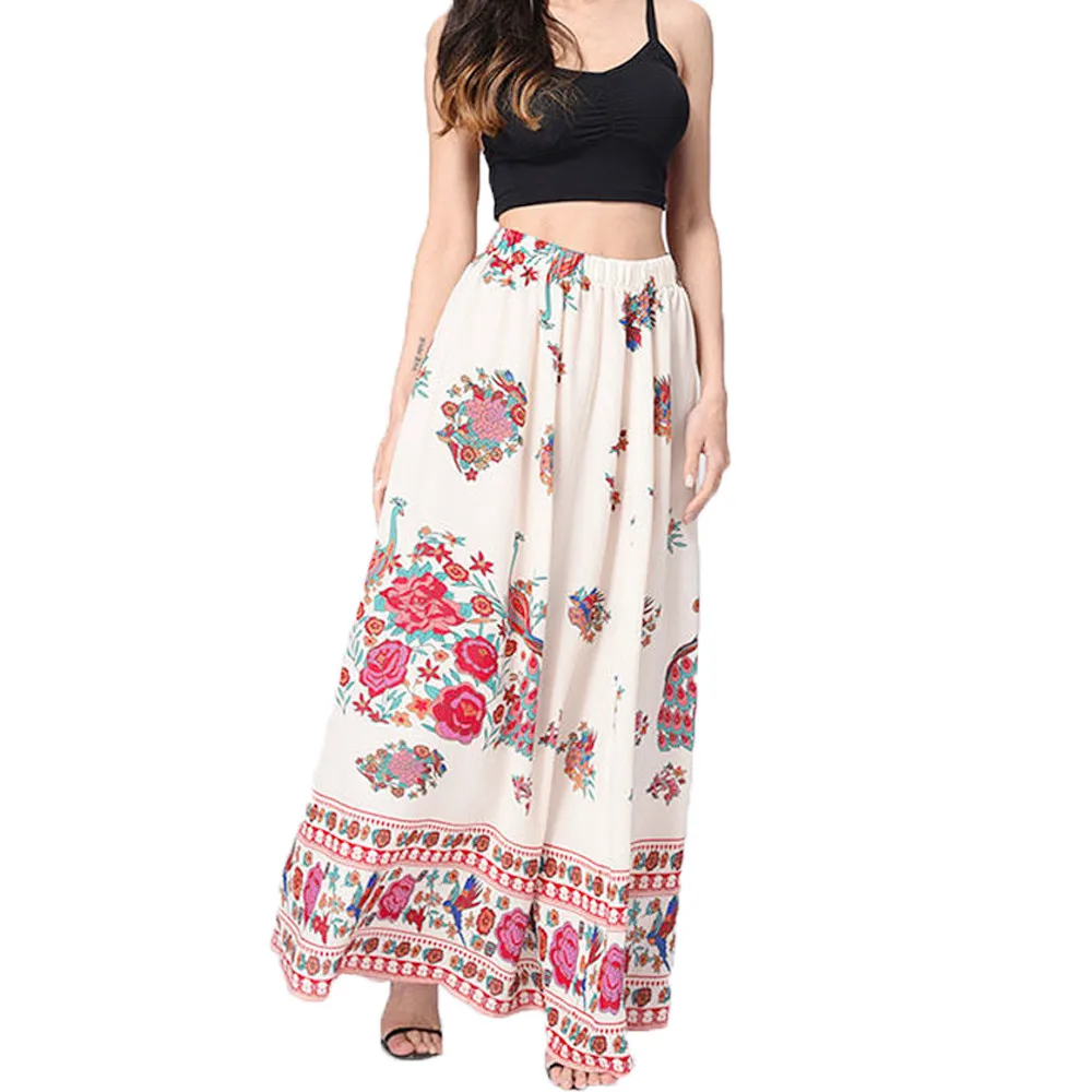 Пляжные короткие юбки Женская длинная юбка Vestido De Verao одежда макси в стиле бохо
