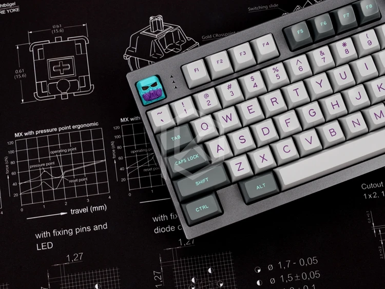Teclado Mecânico Switch Mousepad Cereja 900 400 mm Bordas Não Costuradas Macio Borracha Alta Qualidade - Imagem 4