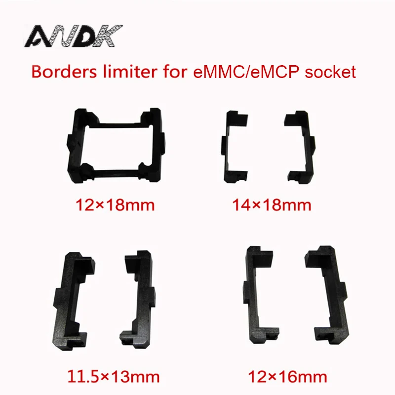 EMMC/eMCP тестовый ограничитель, направляющая рамка, 11,5*13 мм, 12*16 мм, 12*18 мм, 14*18 мм, для открытого верхнего структурный разъем